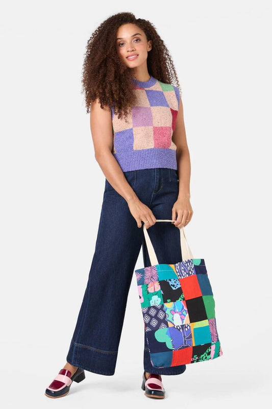 Image of Bags. Productname: Patchwork Upcycled Tote in Multi colour by brand - Gorman