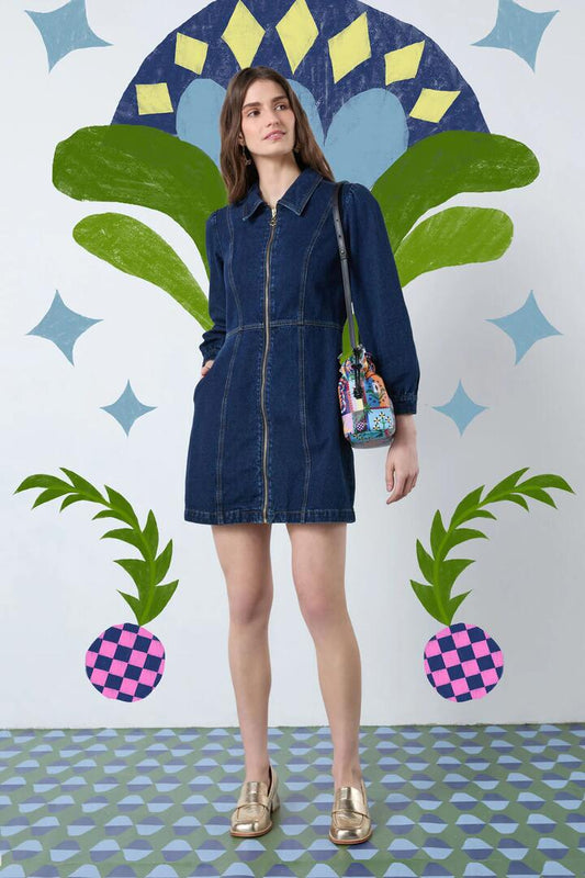 Image of Dresses. Productname: Garden Growers Denim Dress in Indigo colour by brand - Gorman