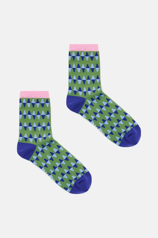 Image of Socks. Productname: Luna Cirque Geo Socks in Multi colour by brand - Gorman