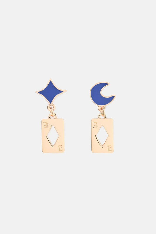Image of Earrings. Productname: Luna Cirque Card Earring in Multi colour by brand - Gorman