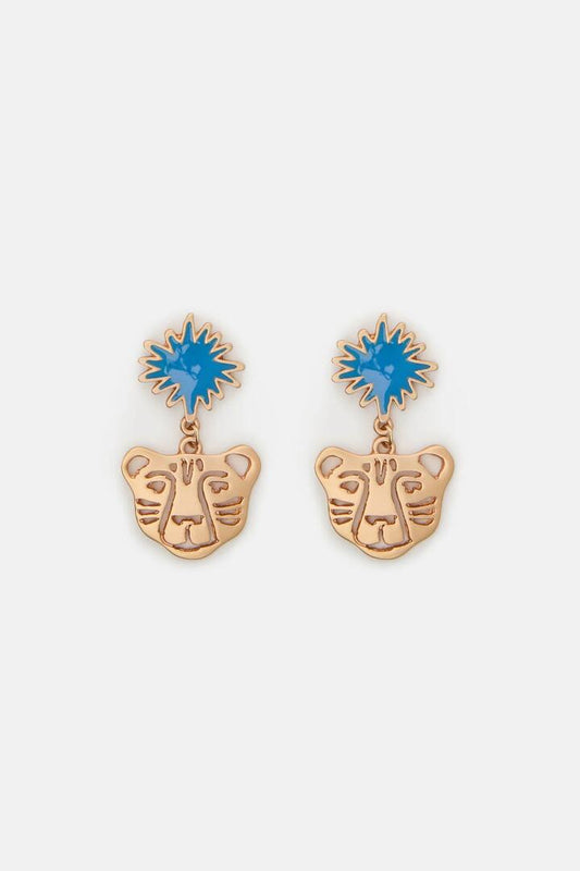 Image of Earrings. Productname: Parade Tiger Earring in Multi colour by brand - Gorman