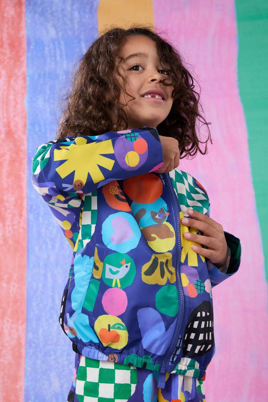 Image of a model wearing Rain Coats. Productname: Cool Friends Kids Raincoat in Blue colour by brand - Gorman