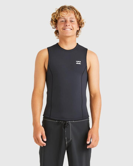 Image of Coats & Jackets. Product name - Billabong Mens 2/2 Abso Natural Wetsuit Vest Black in Black colour by brand - Billabong