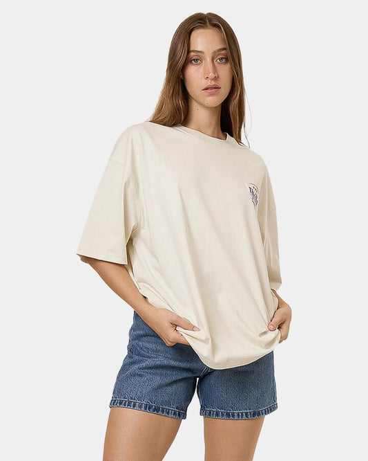Image of T-Shirts. Product name - Thrills Womens Original Strength Oversized T-Shirt White in White colour by brand - Thrills