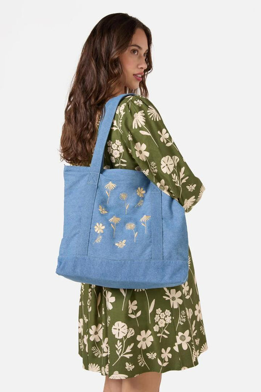 Image of Bags. Productname: Variety Bee Denim Tote in Denim colour by brand - Princess Highway