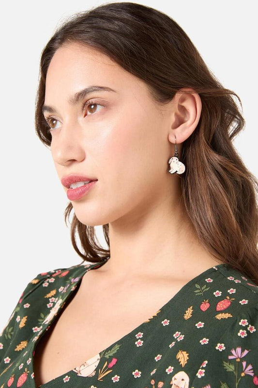 Image of Earrings. Productname: Coco Rabbit Earrings in Natural colour by brand - Princess Highway