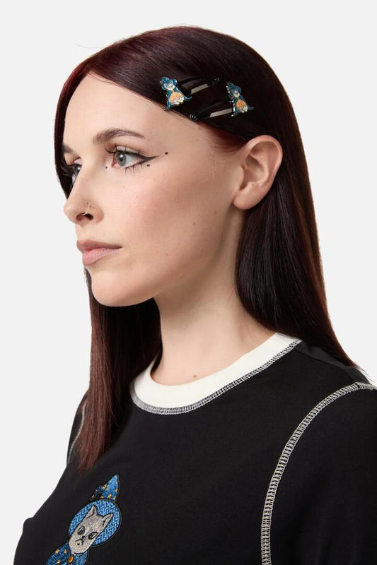 Image of Hair Accessories. Productname: Bowie The Wiz Hair Clips in Multi colour by brand - Black Friday