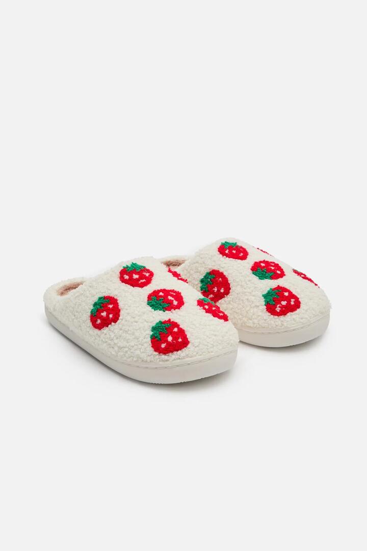 Image of Others. Productname: Strawberry Slippers in White colour by brand - Princess Highway