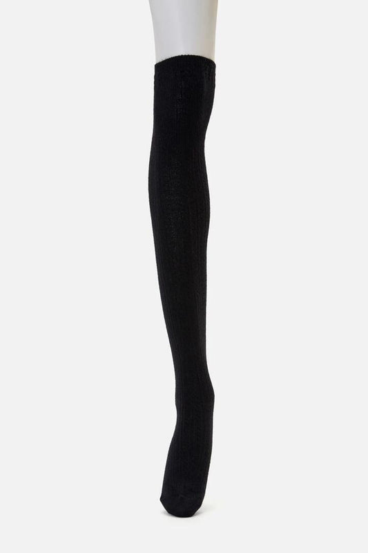 Image of Socks. Productname: Black Over The Knee Socks in Black colour by brand - Princess Highway