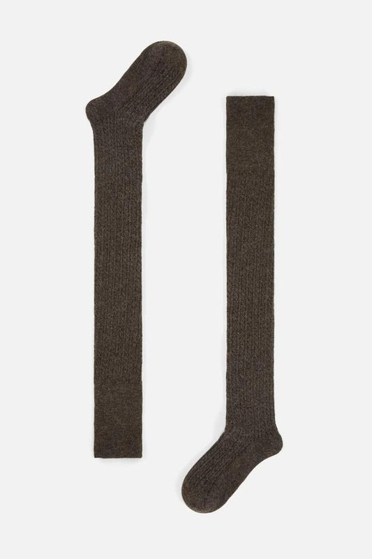 Image of Socks. Productname: Grey Over The Knee Socks in Grey colour by brand - Princess Highway