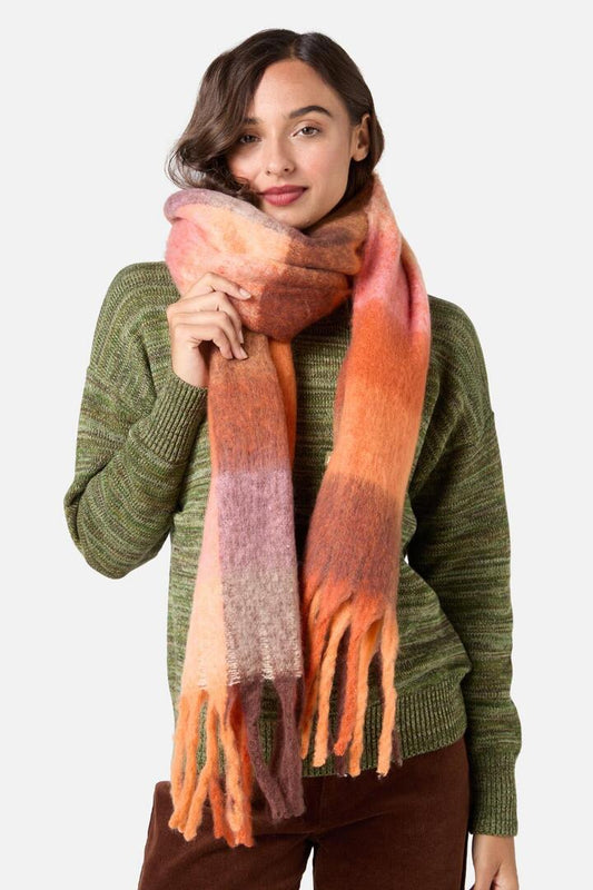 Image of Accessories. Productname: Orange Chocolate Snug Scarf in Orange/Chocolate colour by brand - Princess Highway