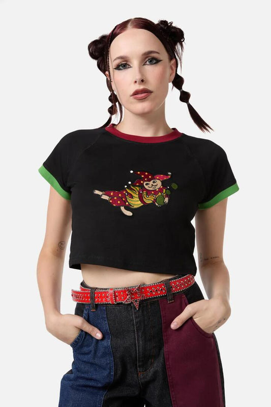 Image of Accessories. Productname: Star Buckle Stud Belt in Red colour by brand - Black Friday