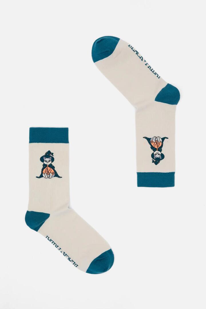 Image of Socks. Productname: Bowie The Wiz Socks in Cream colour by brand - Black Friday