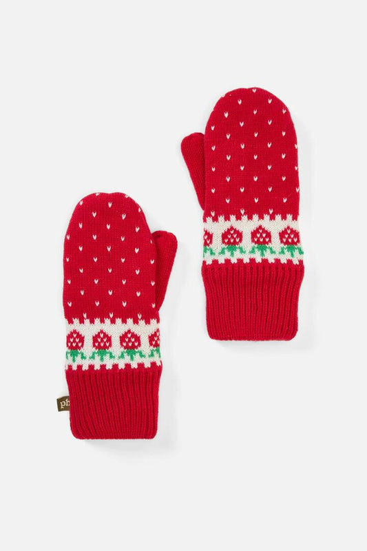Image of Accessories. Productname: Strawberry Mittens in Red colour by brand - Princess Highway