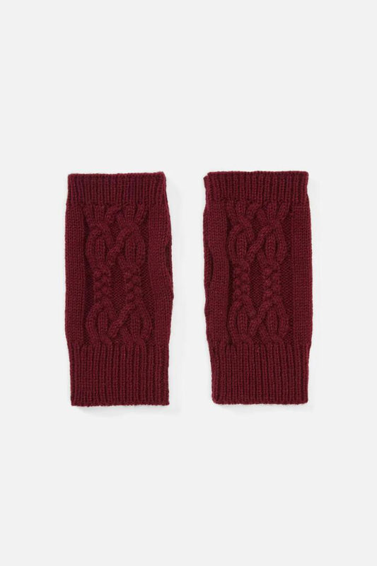 Image of Accessories. Productname: Dark Red Fingerless Gloves in Dark Red colour by brand - Princess Highway