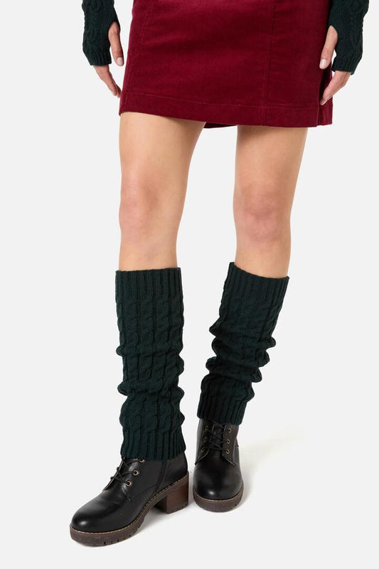 Image of Lingerie. Productname: Dark Teal Cable Leg Warmers in Dark Teal colour by brand - Princess Highway