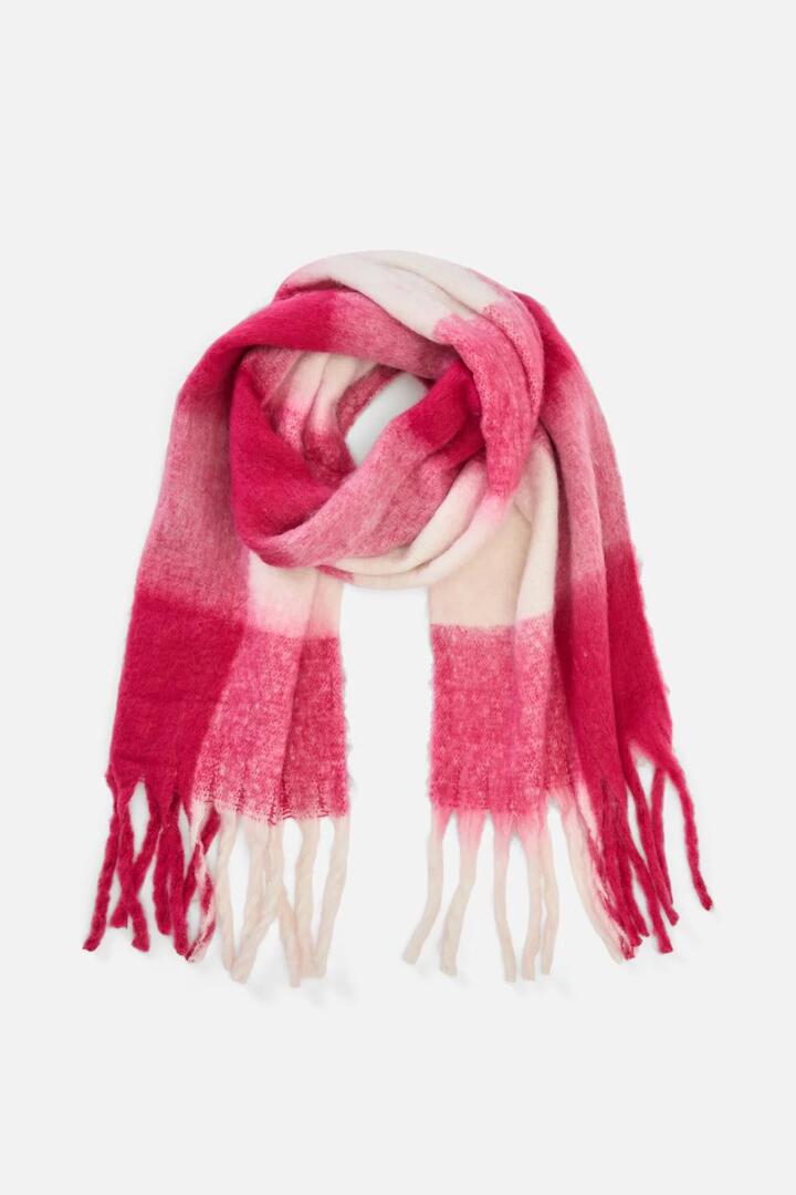 Image of Accessories. Productname: Classic Gingham Scarf in Berry colour by brand - Princess Highway