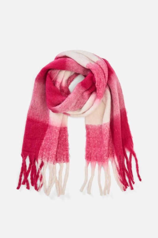 Image of Accessories. Productname: Classic Gingham Scarf in Berry colour by brand - Princess Highway
