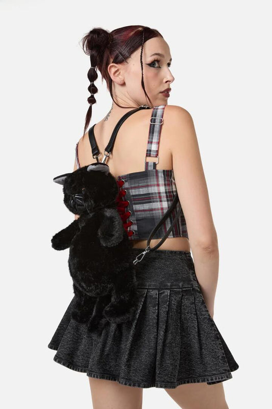 Image of Bags. Productname: Black Kitty Backpack in Black colour by brand - Dangerfield