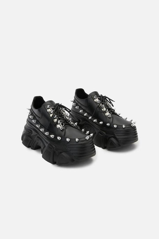 Image of Sneakers. Productname: Studded Sneaker in Black colour by brand - Dangerfield