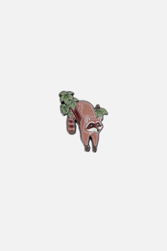 Image of Jewelry. Productname: Raccoon Pin in Chocolate colour by brand - Dangerfield