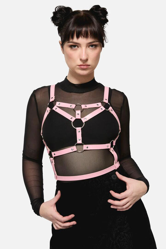 Image of Lingerie. Productname: Pink Statement Harness in Pink colour by brand - Black Friday
