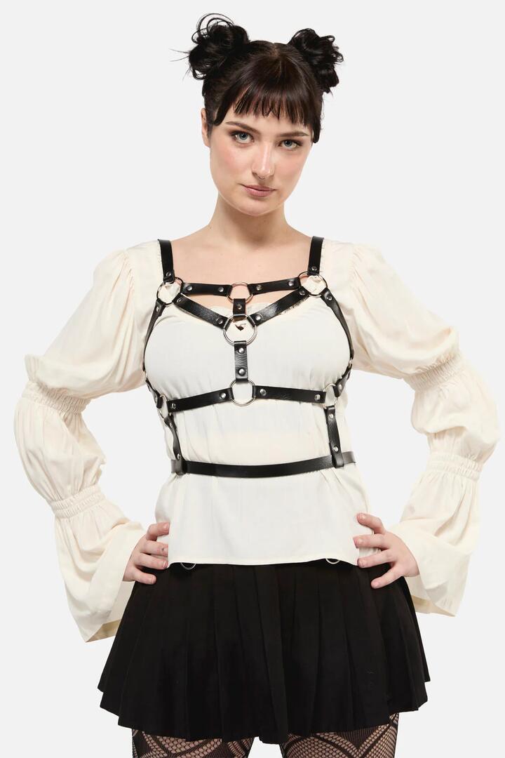 Image of Lingerie. Productname: Black Statement Harness in Black colour by brand - Black Friday