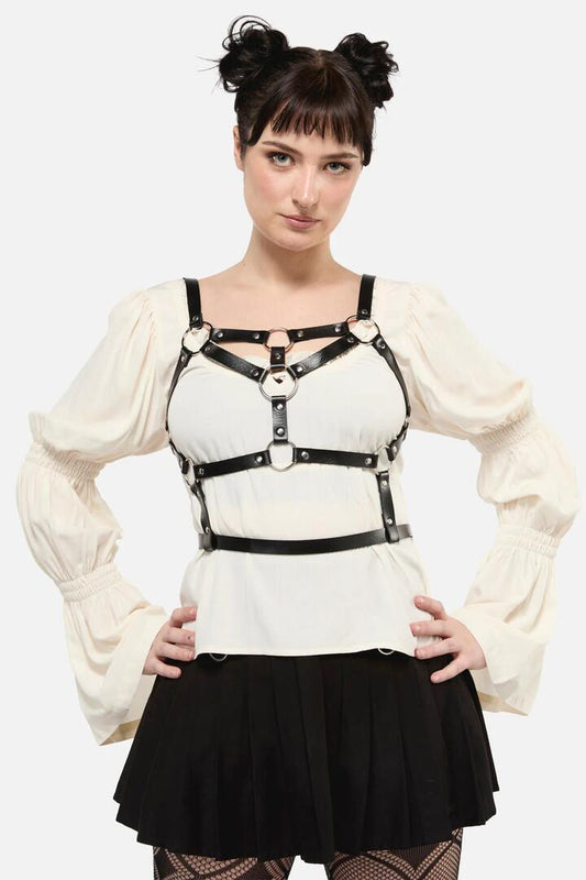 Image of Lingerie. Productname: Black Statement Harness in Black colour by brand - Black Friday