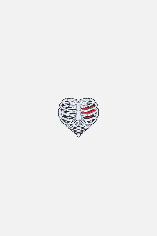 Image of Jewelry. Productname: Caged Heart Pin in White colour by brand - Black Friday