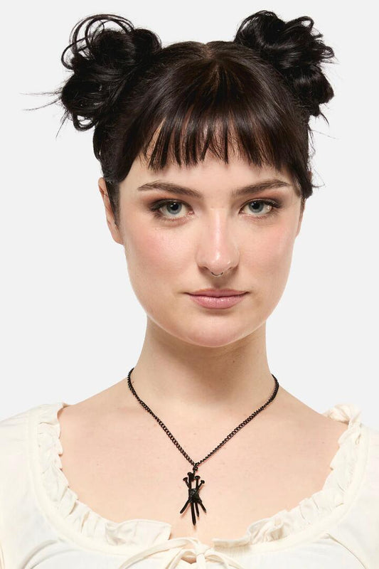 Image of Necklaces. Productname: Nails Necklace in Black colour by brand - Black Friday