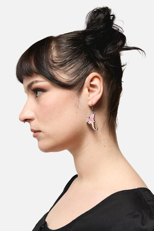 Image of Earrings. Productname: Dragons Grove Earrings in Pink colour by brand - Black Friday