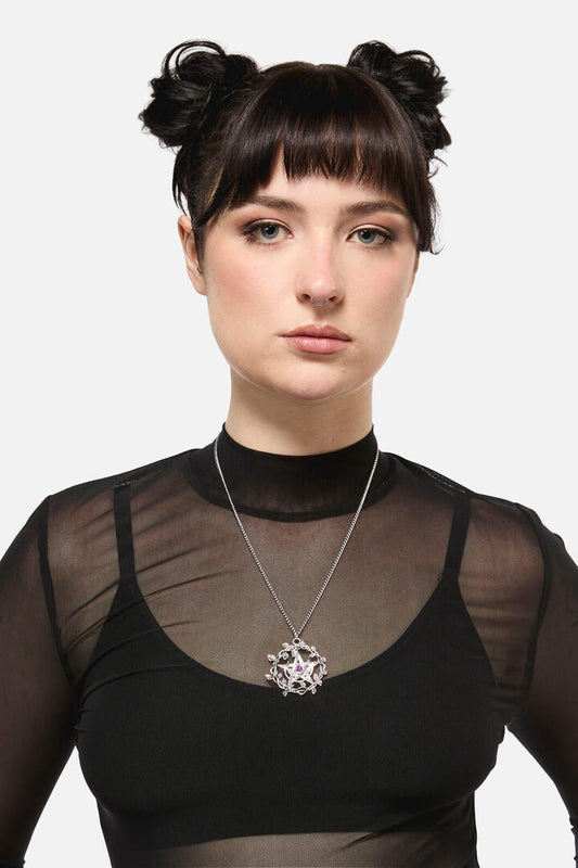Image of Necklaces. Productname: Witch Necklace in Silver colour by brand - Black Friday