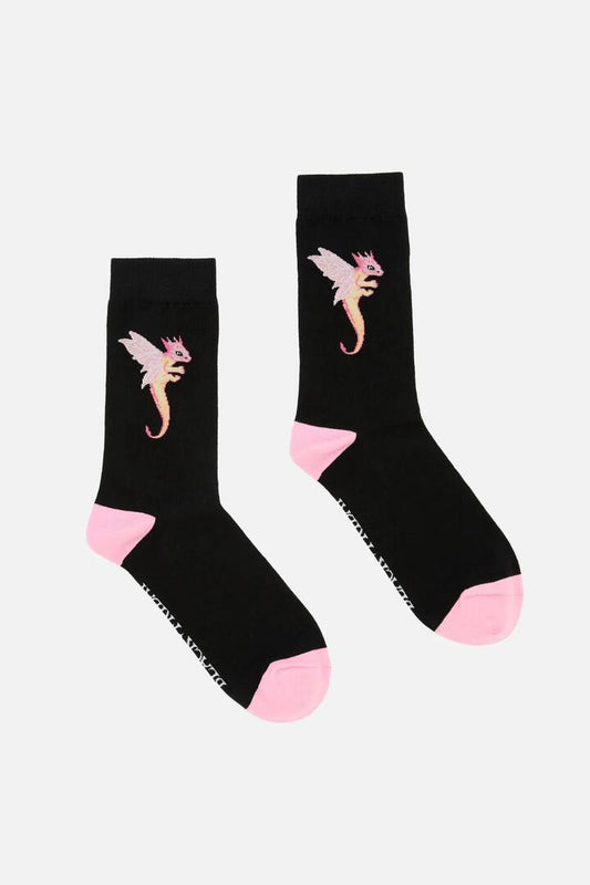 Image of Socks. Productname: Dragon Wings Socks in Black colour by brand - Black Friday