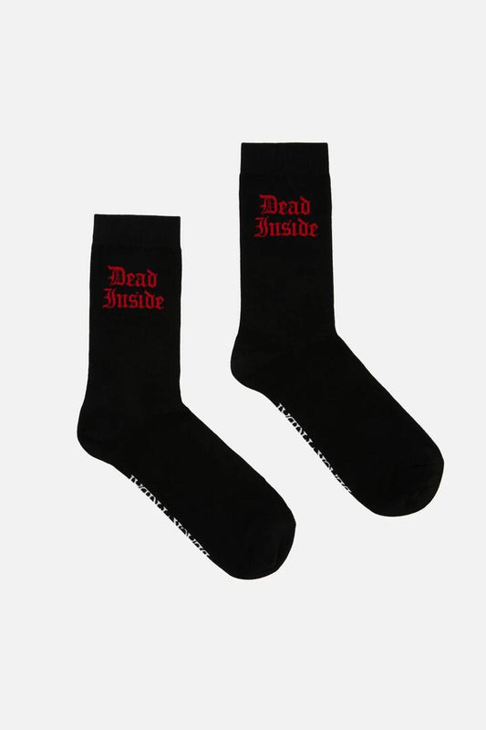 Image of Socks. Productname: Dead Inside Socks in Black colour by brand - Black Friday