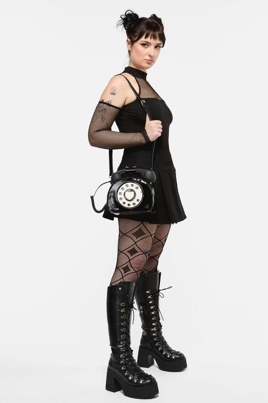 Image of Bags. Productname: Black Telephone Bag in Black colour by brand - Dangerfield