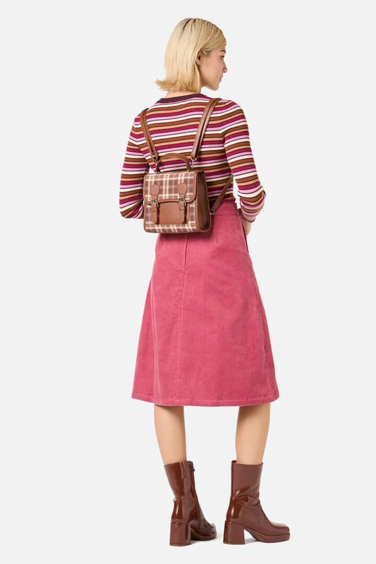 Image of Bags. Productname: Check 2 Way Backpack in Chocolate colour by brand - Princess Highway