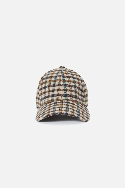Image of Hats. Productname: Check Cap in Chocolate colour by brand - Princess Highway