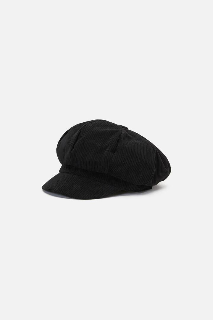 Image of Hats. Productname: Cord Peak Cap in Black colour by brand - Princess Highway