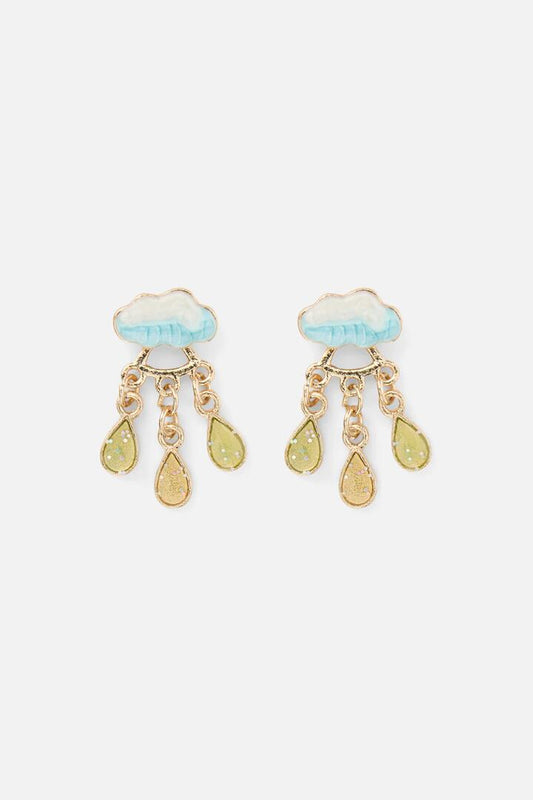 Image of Earrings. Productname: Rain Cloud Earrings in Gold colour by brand - Princess Highway