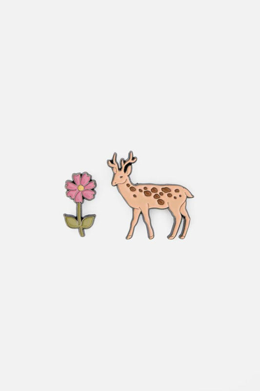 Image of Jewelry. Productname: Meadow Deer Pin Set in Multi colour by brand - Princess Highway