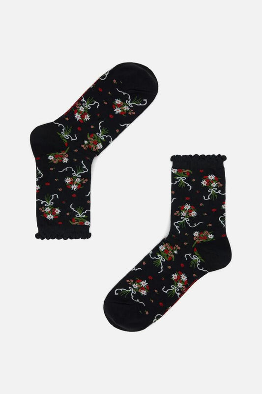 Image of Socks. Productname: Bow Socks in Black colour by brand - Princess Highway