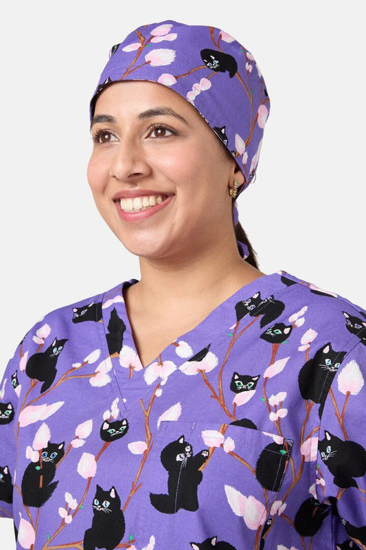 Image of Hats. Productname: Pussy Willow Scrub Hat in Lavender colour by brand - Dangerfield