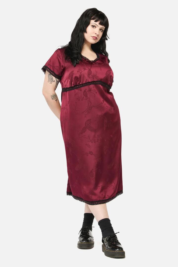 Image of Others. Productname: Curve Irrevocably In Love Midi in Maroon colour by brand - Black Friday