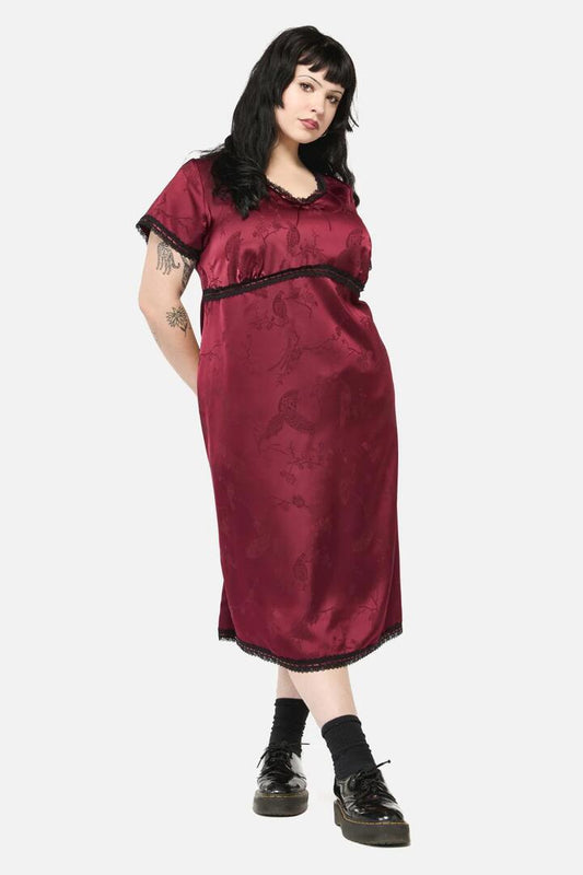 Image of Others. Productname: Curve Irrevocably In Love Midi in Maroon colour by brand - Black Friday