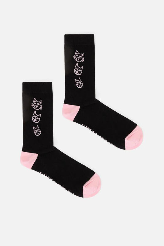 Image of Socks. Productname: Alley Cats Socks in Black colour by brand - Black Friday