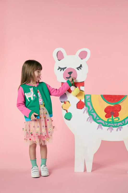 Image of Cardigans. Product name - Llama Kids Cardigan in Multi colour by brand - Princess Highway Kids