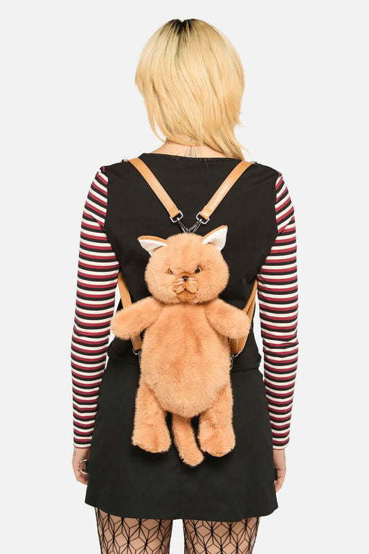 Image of Bags. Productname: Ginger Kitty Backpack in Ginger colour by brand - Dangerfield