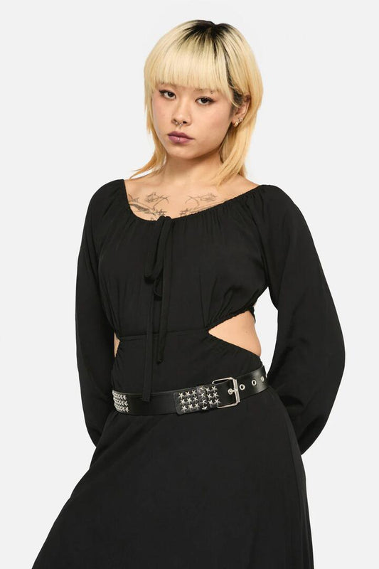 Image of Accessories. Productname: Star Studded Belt in Black colour by brand - Dangerfield