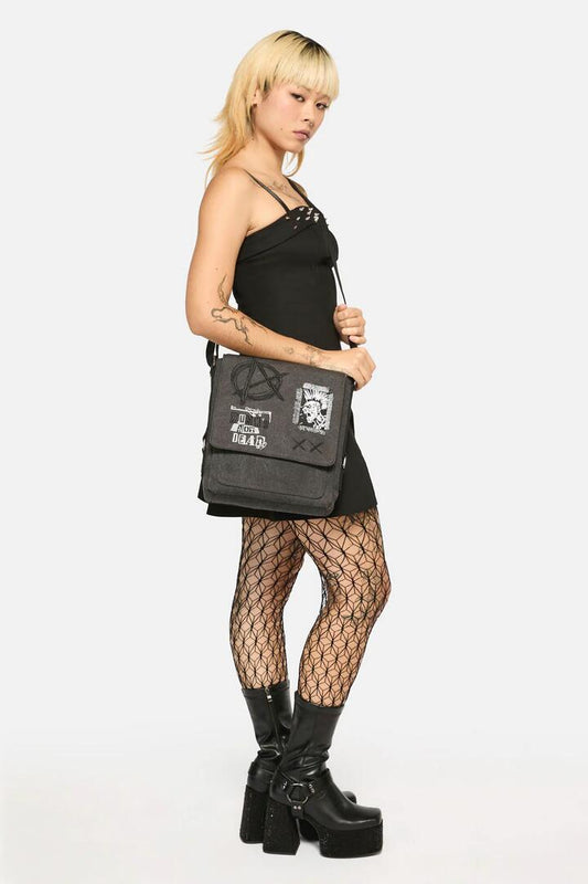 Image of Bags. Productname: Punk Canvas Bag in Black colour by brand - Black Friday
