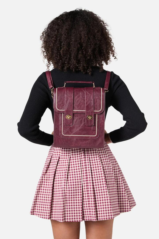 Image of Bags. Productname: Burgundy Two Way Satchel in Burgundy colour by brand - Princess Highway